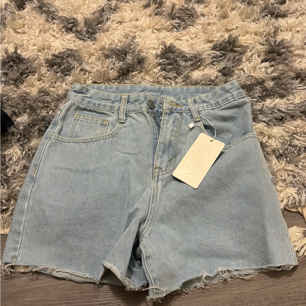 Muse Light Blue Jean Shorts